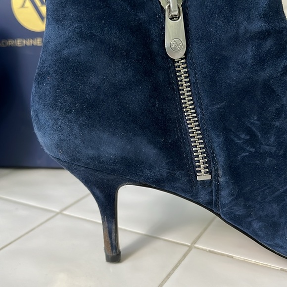 Adrienne Vittadini Navy Blue suede Boots - Picture 3 of 6